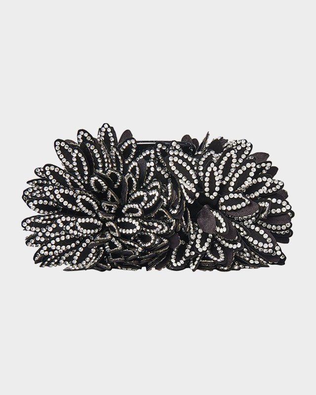 Dahlia Flower Crystal Jaw Clip
